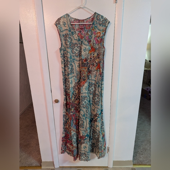 Johnny Was 2 Piece Kimono And Sleeveless Dress Set - Picture 4 of 11